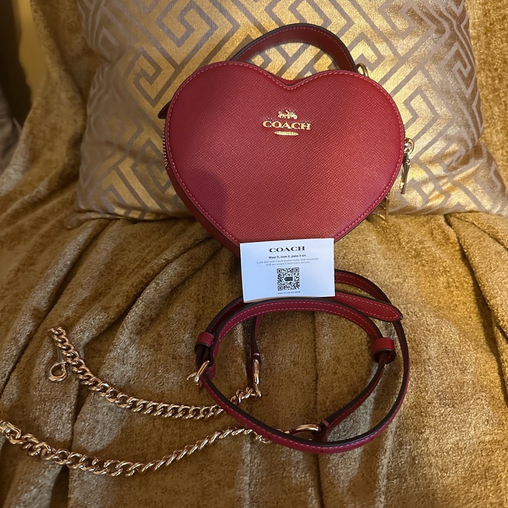 Red COACH heart ❤️ Crossbody!